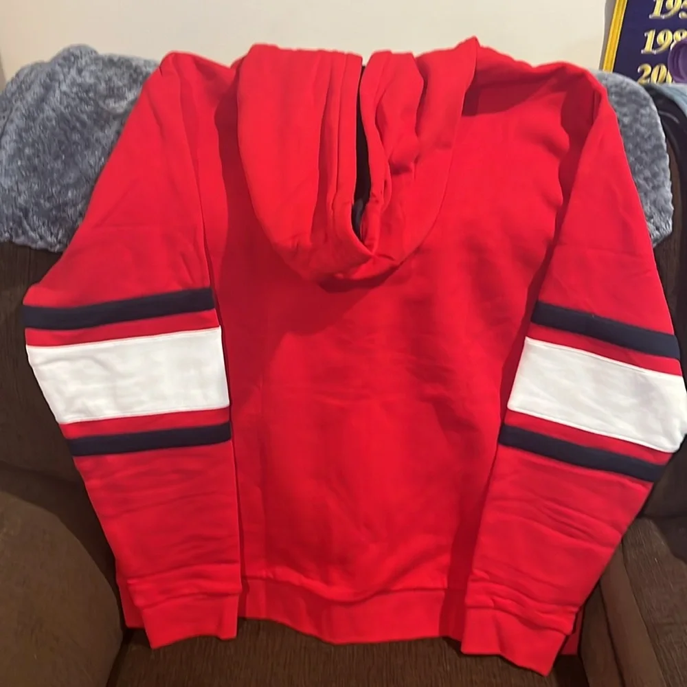 Lacoste Red Zip-Up Hoodie - Picture 7 of 7